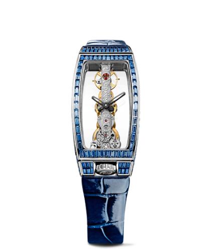 Replica Corum Golden Bridge Miss White Gold Baguette Watch B113/01066 - 113.143.69/0083 0000